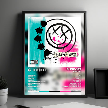 BLINK-182 - "BLINK-182" Cover Poster - with Complete Tracklist