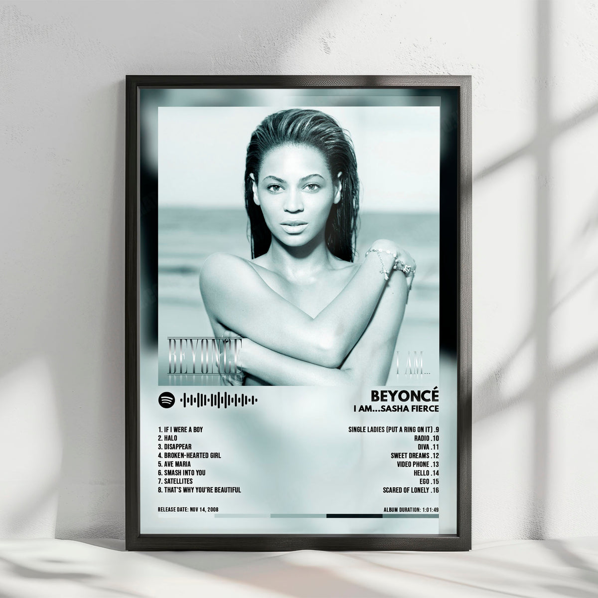 Beyoncé "I Am... Sasha Fierce" Album Cover Poster - with Complete Tracklist