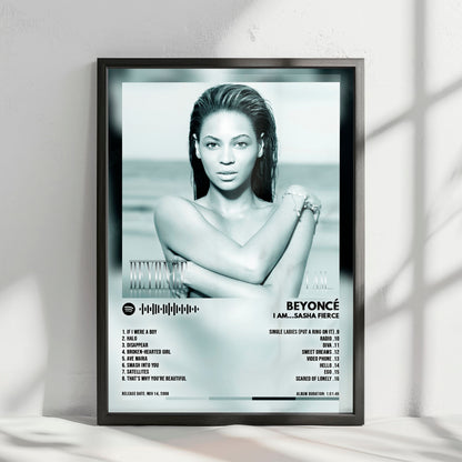 Beyoncé "I Am... Sasha Fierce" Album Cover Poster - with Complete Tracklist