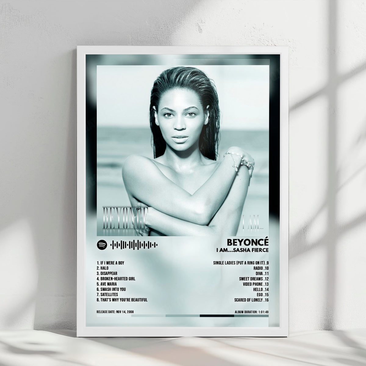 Beyoncé "I Am... Sasha Fierce" Album Cover Poster - with Complete Tracklist