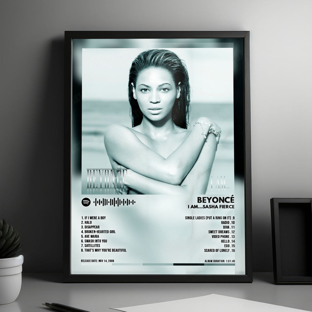Beyoncé "I Am... Sasha Fierce" Album Cover Poster - with Complete Tracklist
