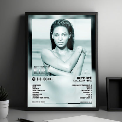 Beyoncé "I Am... Sasha Fierce" Album Cover Poster - with Complete Tracklist
