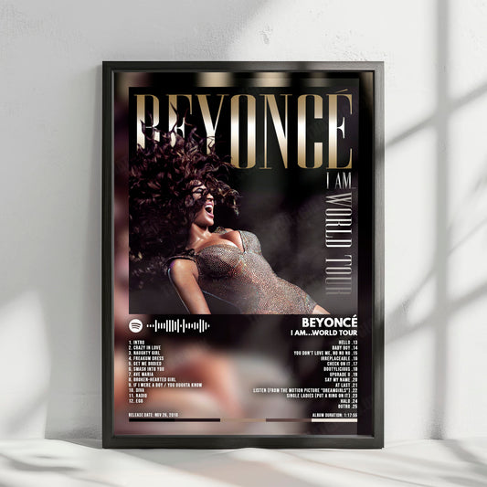 Beyoncé "I Am...World Tour" Album Cover Poster - with Complete Tracklist