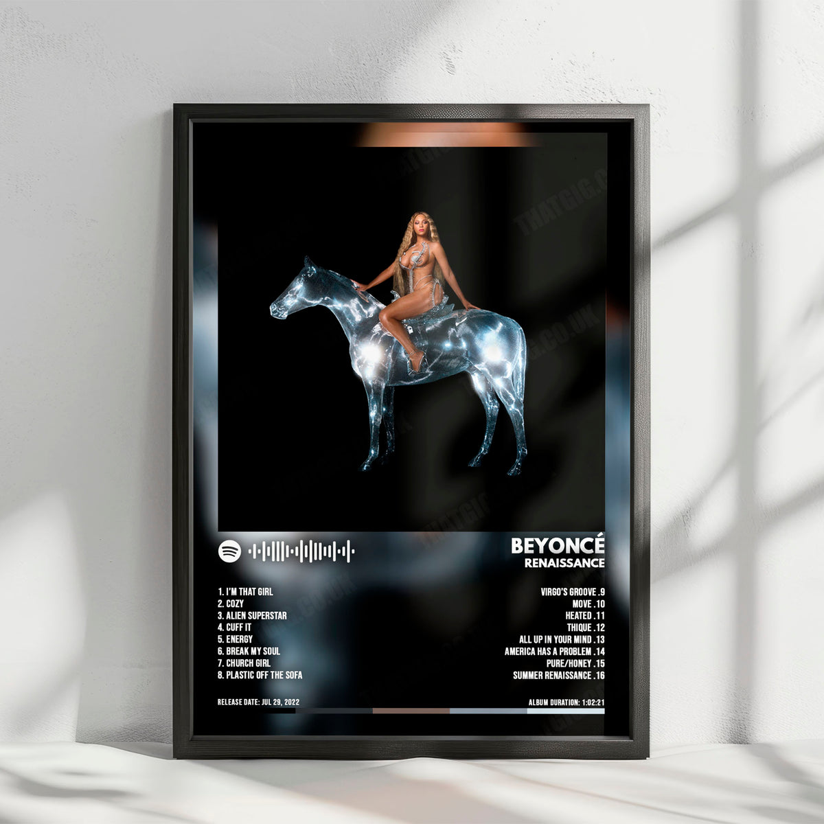 Beyoncé "RENAISSANCE" Album Cover Poster - with Complete Tracklist