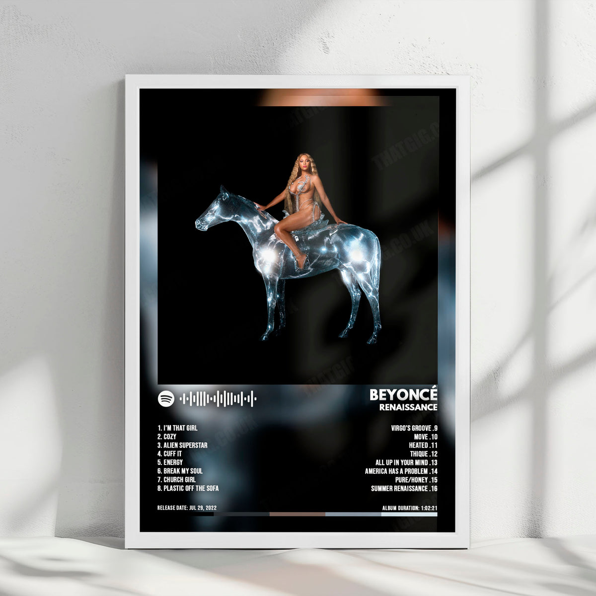 Beyoncé "RENAISSANCE" Album Cover Poster - with Complete Tracklist
