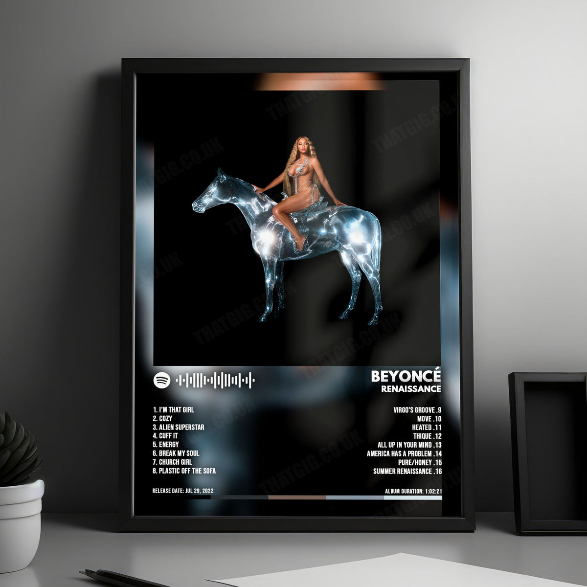 Beyoncé "RENAISSANCE" Album Cover Poster - with Complete Tracklist