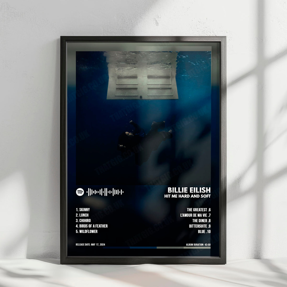 Billie Eilish "Hit Me Hard And Soft" Album Cover Poster - with Complete Tracklist