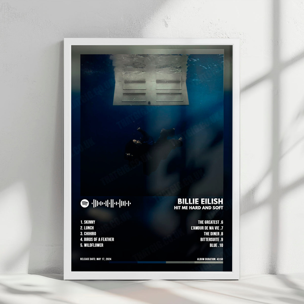 Billie Eilish "Hit Me Hard And Soft" Album Cover Poster - with Complete Tracklist