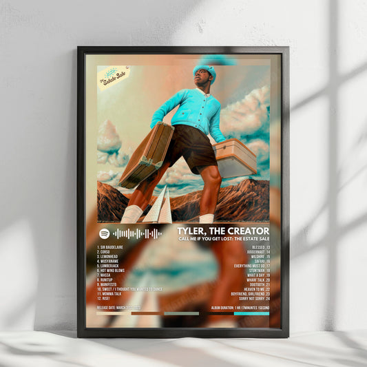 Tyler, The Creator "Call Me If You Get Lost: The Estate Sale" Album Cover Poster - with Complete Tracklist