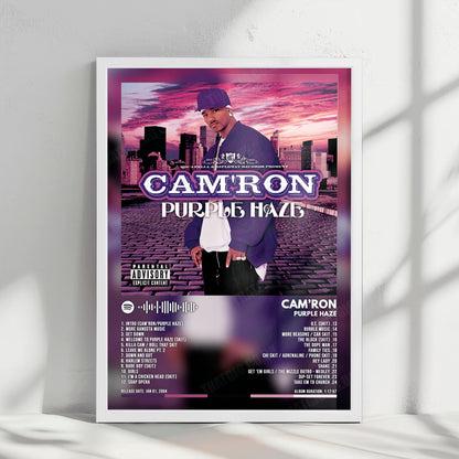 Camron "Purple Haze" Album Cover Poster - with Complete Tracklist