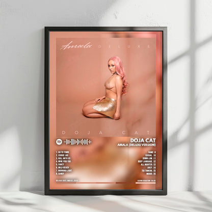 Doja Cat "Amala (Deluxe Version)" Album Cover Poster - with Complete Tracklist