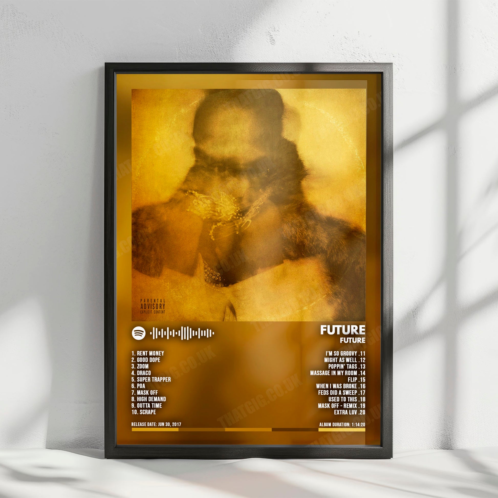 Future "FUTURE" Album Cover Poster - with Complete Tracklist