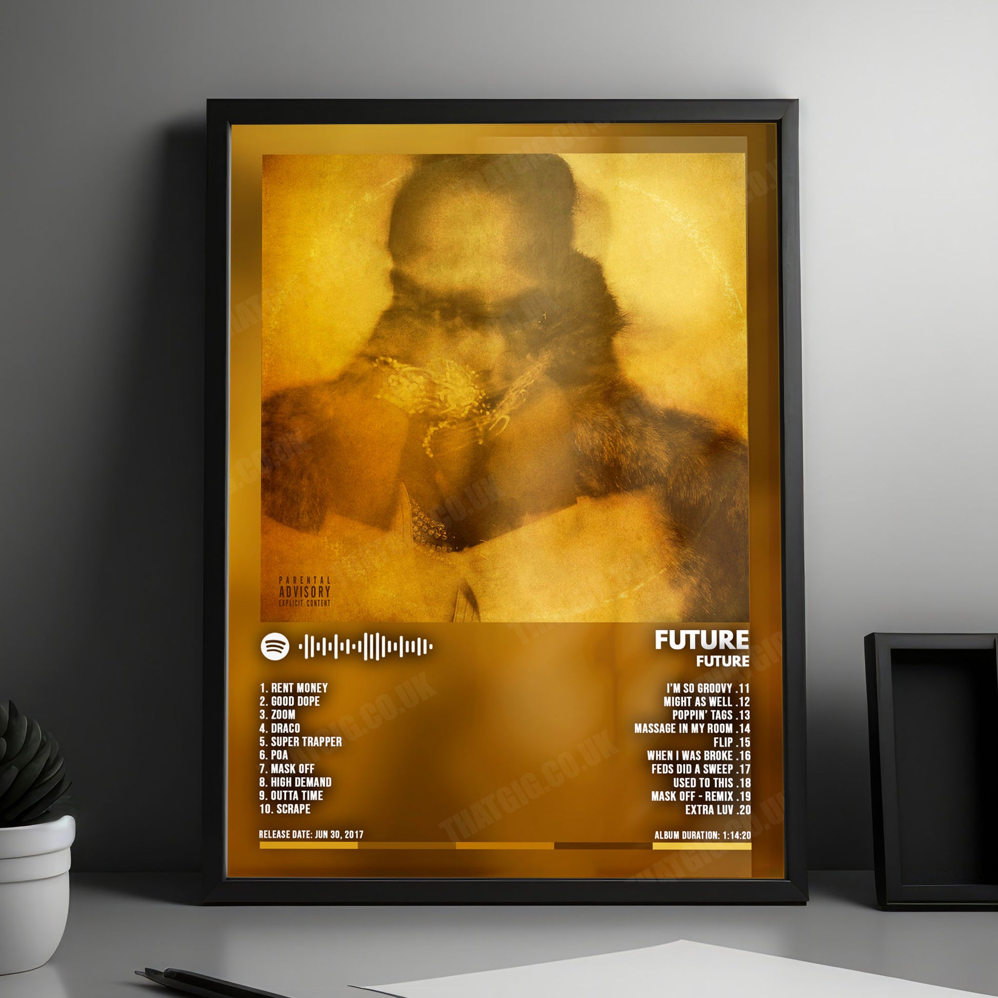 Future "FUTURE" Album Cover Poster - with Complete Tracklist