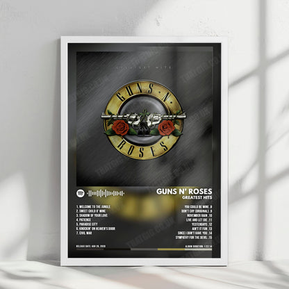 Guns 'N' Roses "Greatest Hits" Album Cover Poster - With Complete Track list