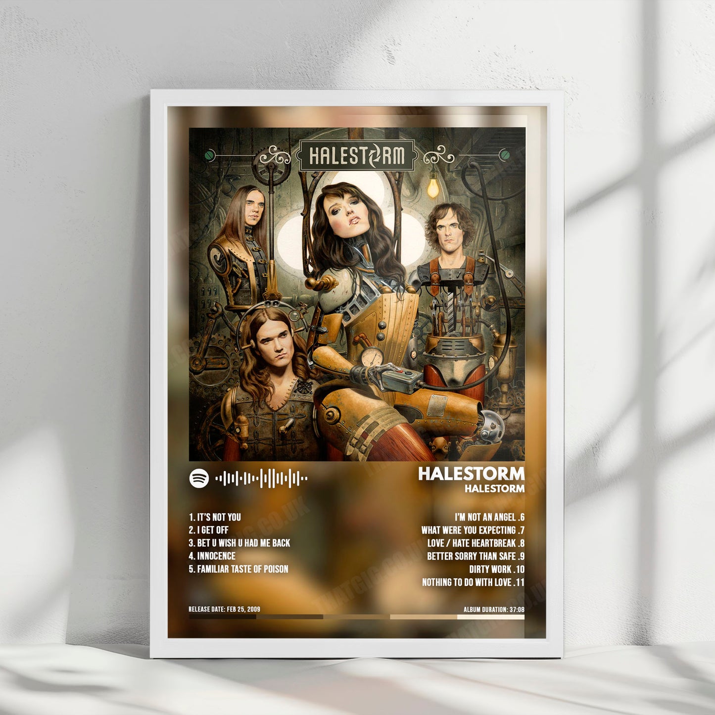 Halestorm "Halestorm " Album Cover Poster - with Complete Tracklist