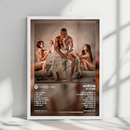 Hopsin "No Shame" Album Cover Poster - with Complete Tracklist