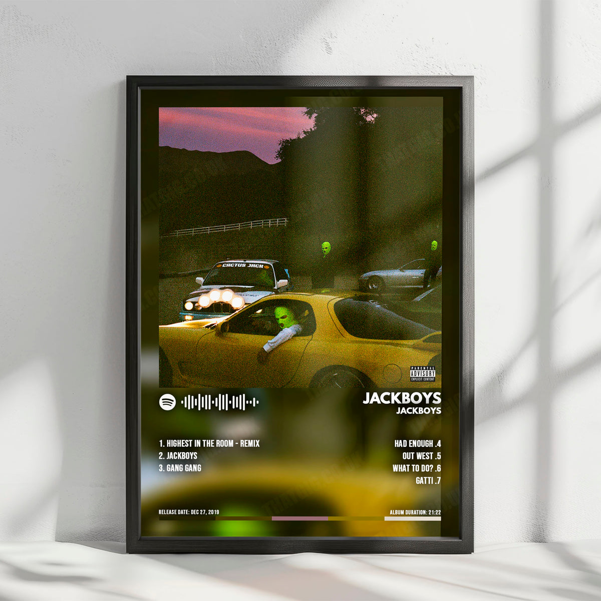Jackboys "Jackboys" Album Cover Poster - with Complete Tracklist