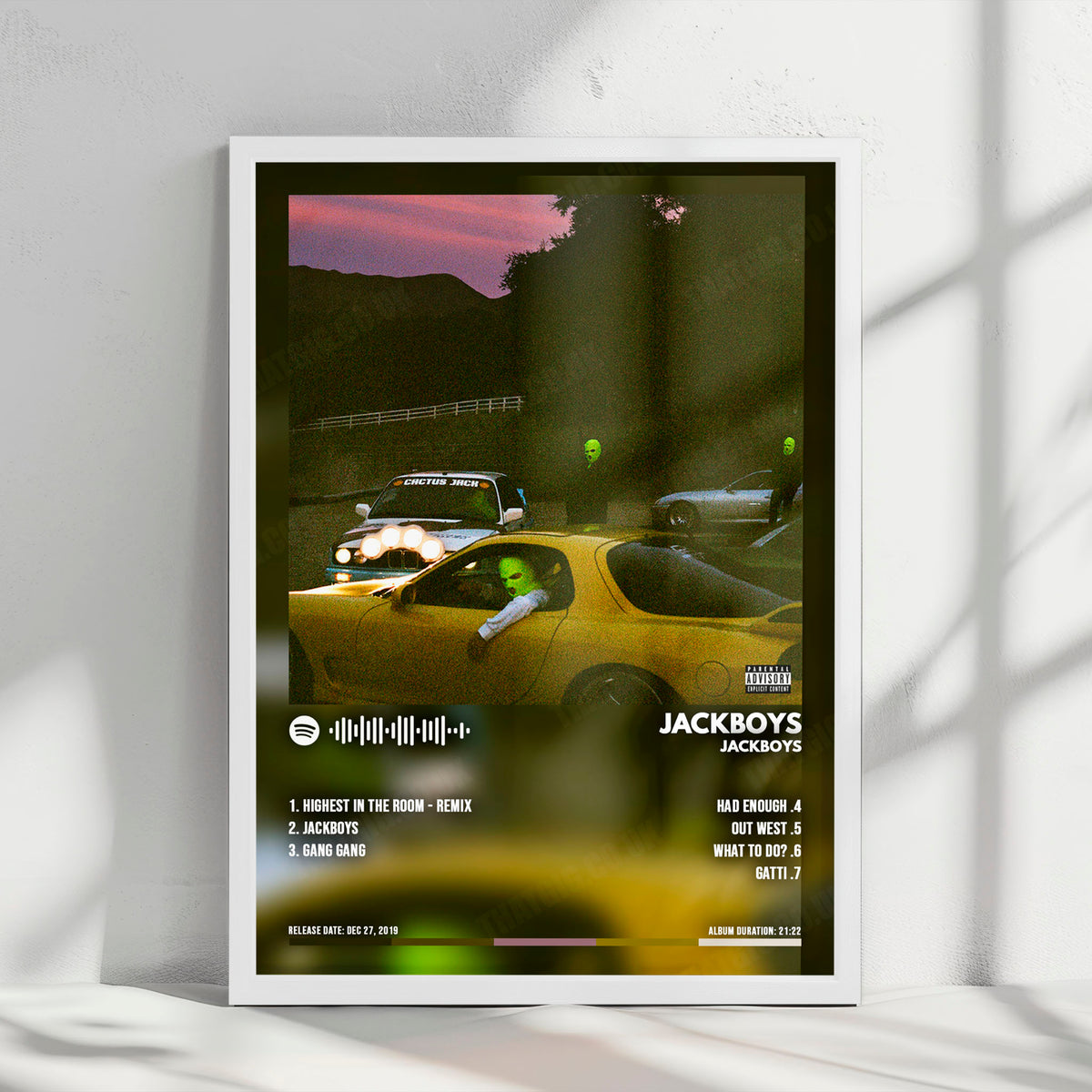 Jackboys "Jackboys" Album Cover Poster - with Complete Tracklist