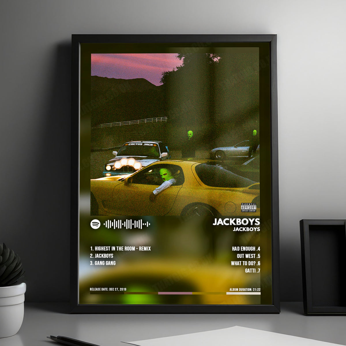 Jackboys "Jackboys" Album Cover Poster - with Complete Tracklist