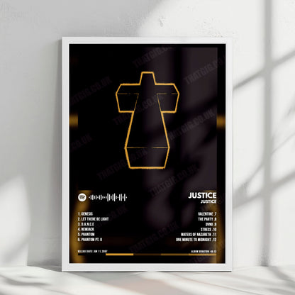 Justice "Justice" Album Cover Poster - with Complete Tracklist