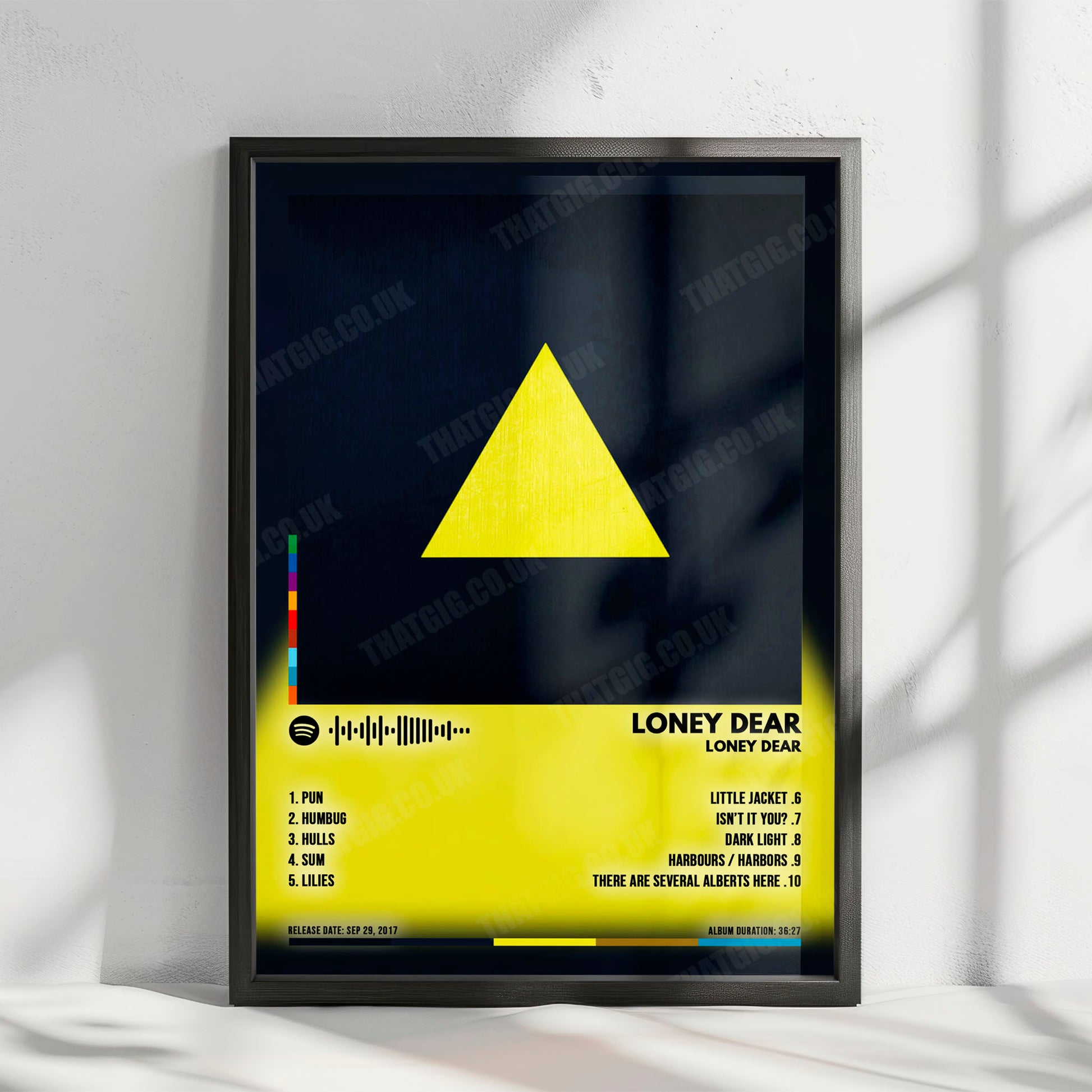 Loney Dear "Loney Dear" Album Cover Poster - with Complete Tracklist