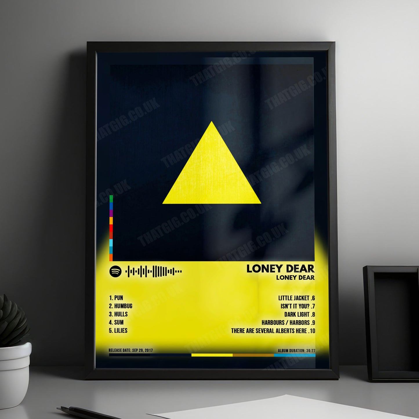 Loney Dear "Loney Dear" Album Cover Poster - with Complete Tracklist