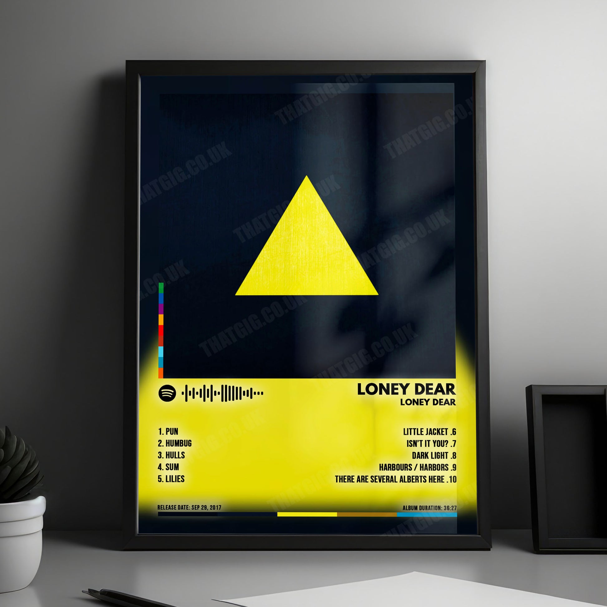 Loney Dear "Loney Dear" Album Cover Poster - with Complete Tracklist