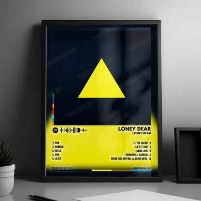 Loney Dear "Loney Dear" Album Cover Poster - with Complete Tracklist