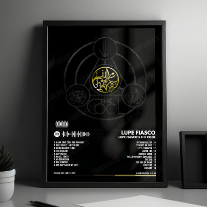 Lupe Fiasco "The Cool" Album Cover Poster - with Complete Tracklist