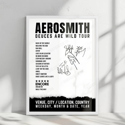 Aerosmith Setlist Poster - Park Theater at Park MGM, Las Vegas - April 6th, 2019