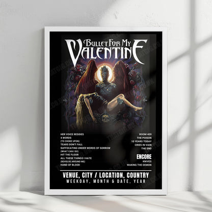 Bullet for My Valentine Setlist Poster - Allianz Parque, São Paulo - December 20th, 2025