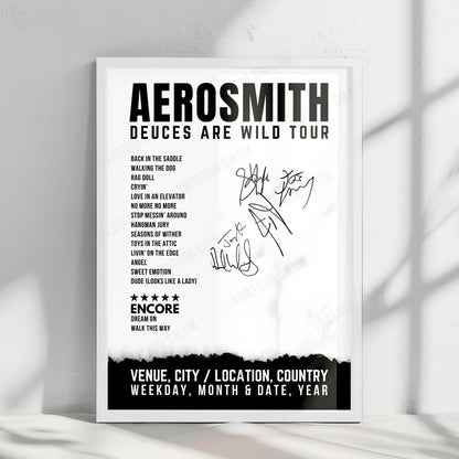 Aerosmith Setlist Poster - Park Theater at Park MGM, Las Vegas - June 24th, 2019