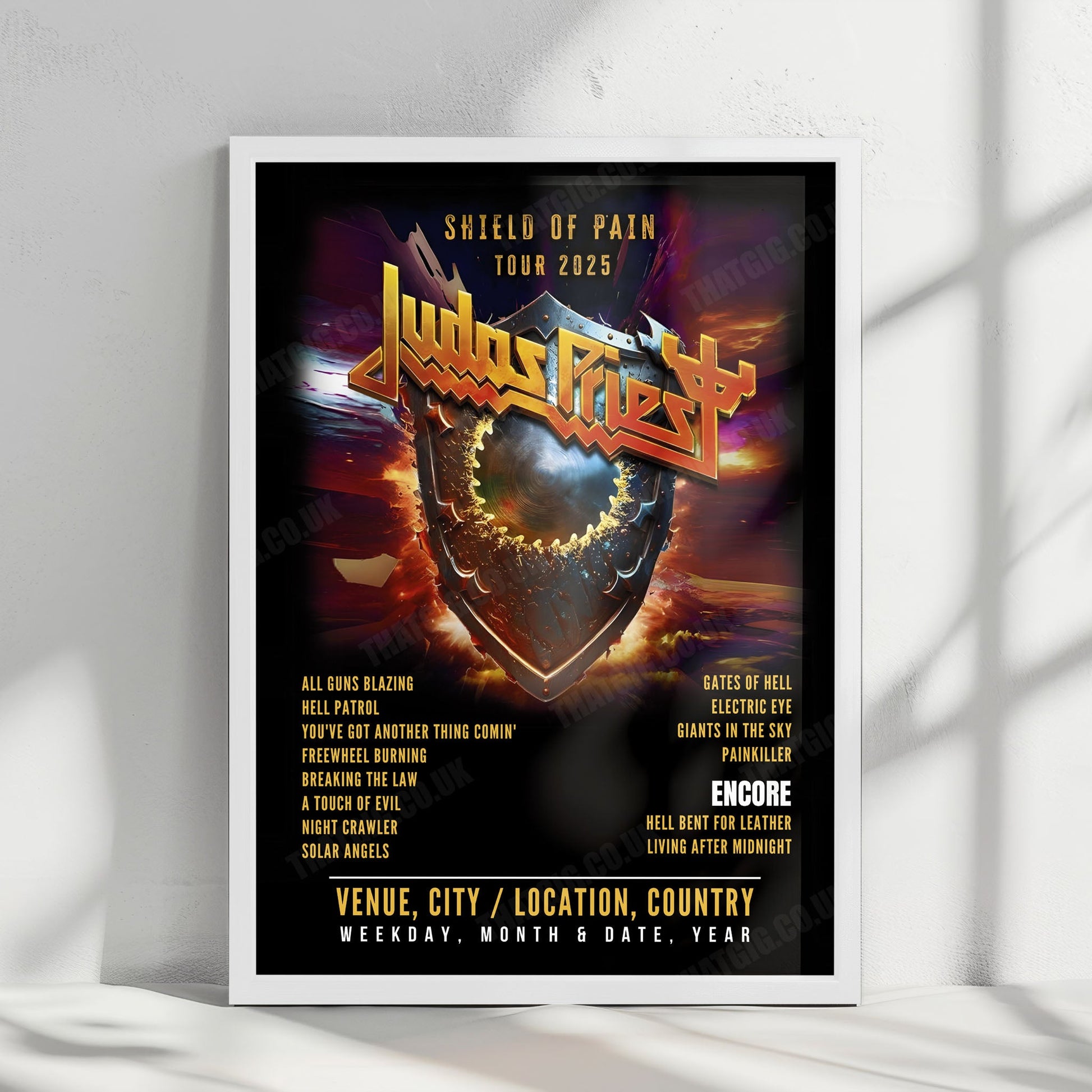 Judas Priest Setlist Poster - Val de Moine, Clisson - June 21st, 2025