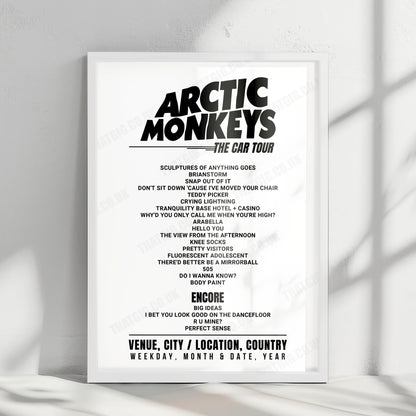 Arctic Monkeys Setlist Poster - Recinto Sonora, La Cala De Mijas - September 1st, 2022