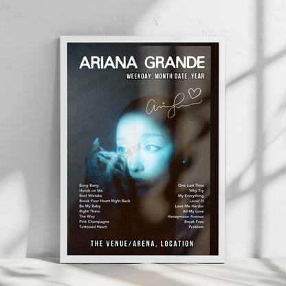 Ariana Grande Setlist Poster - TD Garden, Boston - July 25th, 2026