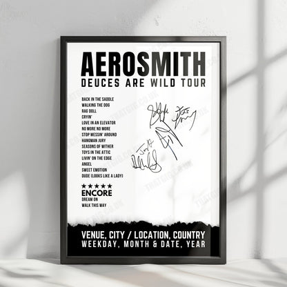 Aerosmith Setlist Poster - Park Theater at Park MGM, Las Vegas - June 24th, 2019