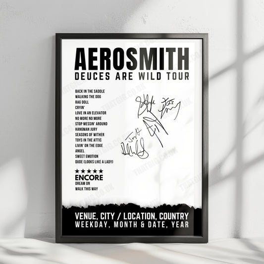 Aerosmith Setlist Poster - Park Theater at Park MGM, Las Vegas - June 24th, 2019