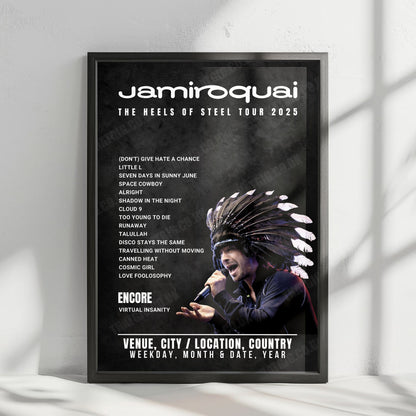 Jamiroquai Setlist Poster - Uber Arena, Berlin - November 19th, 2025