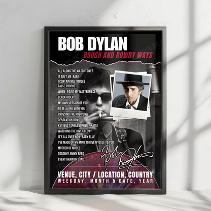 Bob Dylan Setlist Poster - Century II Performing Arts & Convention Center, Wichita - March 29th, 2025