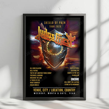 Judas Priest Setlist Poster - Val de Moine, Clisson - June 21st, 2025