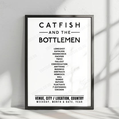 Catfish and the Bottlemen Setlist Poster - Exhibition, London - February 8th, 2020