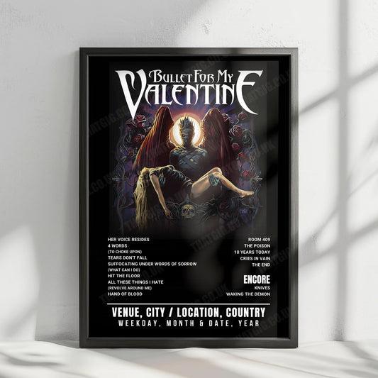 Bullet for My Valentine Setlist Poster - Eagle, Ysselsteyn - June 26th, 2025
