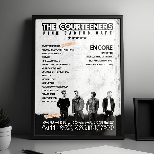 Courteeners Setlist Poster - St George's Hall - November 16th, 2021