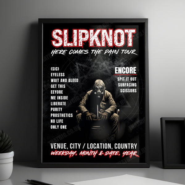 Slipknot Setlist Poster - Parque de la Ciudad, Buenos Aires - October 26th, 2024