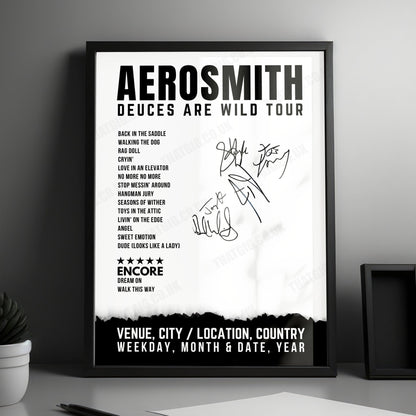 Aerosmith Setlist Poster - Park Theater at Park MGM, Las Vegas - April 6th, 2019