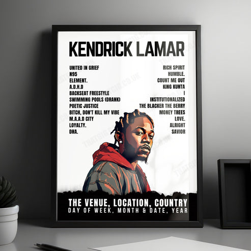 Kendrick and SZA Grand National Tour Poster