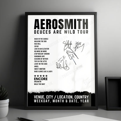 Aerosmith Setlist Poster - Park Theater at Park MGM, Las Vegas - June 24th, 2019