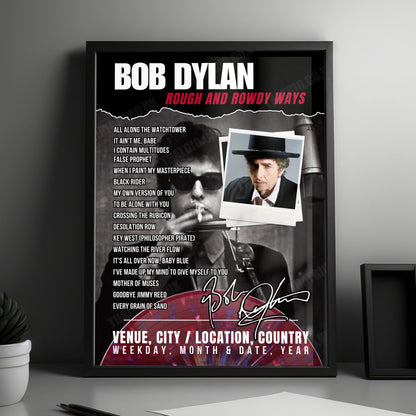 Bob Dylan Setlist Poster - La Crosse Center, La Crosse - March 27th, 2026