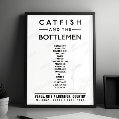 Catfish and the Bottlemen Setlist Poster - Exhibition, London - February 8th, 2020