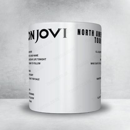 Bon Jovi Setlist Mug - Bon Secours Wellness Arena, Greenville - April 11th, 2022